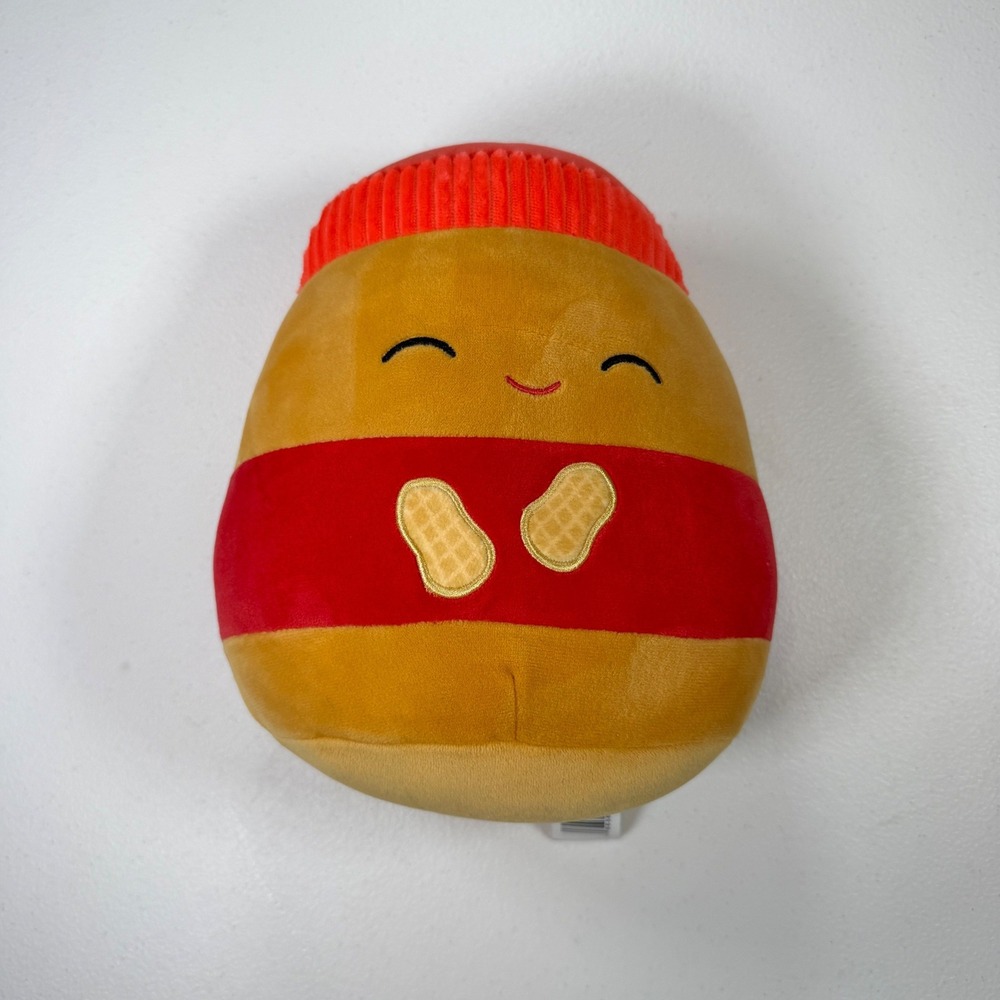 Squishmallows Nedison Peanut Butter Plush Unisex 8" Brown Excellent Foodie Toy